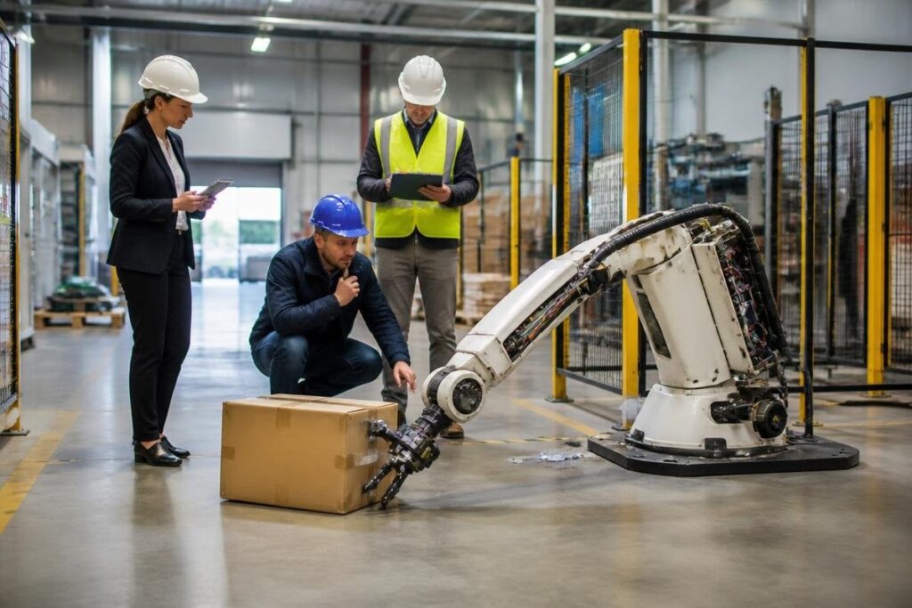 When a robot causes an accident, start with the failed control